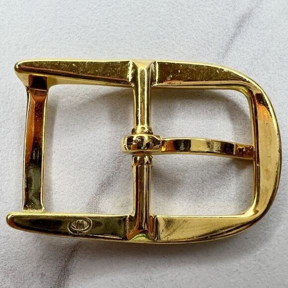 Vintage Gold Tone Simple Basic Belt Buckle for up to 1 Inch Belt - Picture 2 of 8